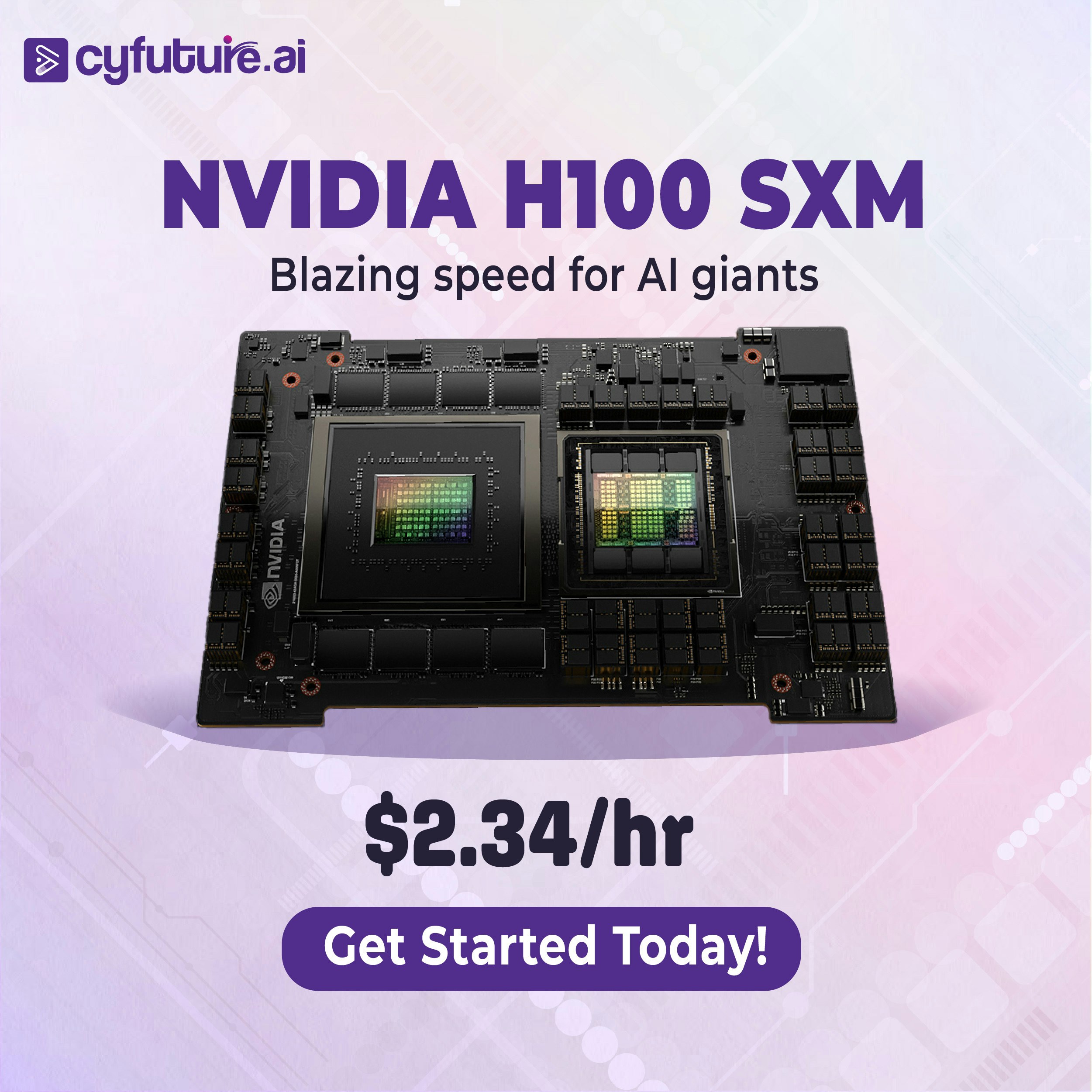 GPUs - A100, V100, H100, L40S logo