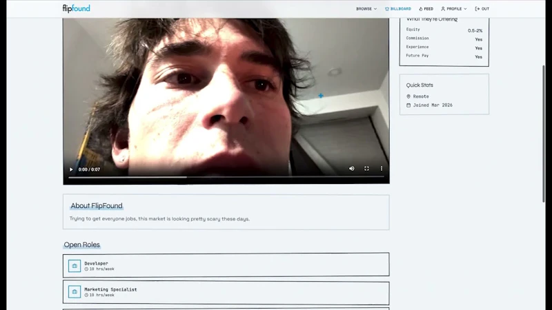 FlipFound screenshot 1 (video preview)