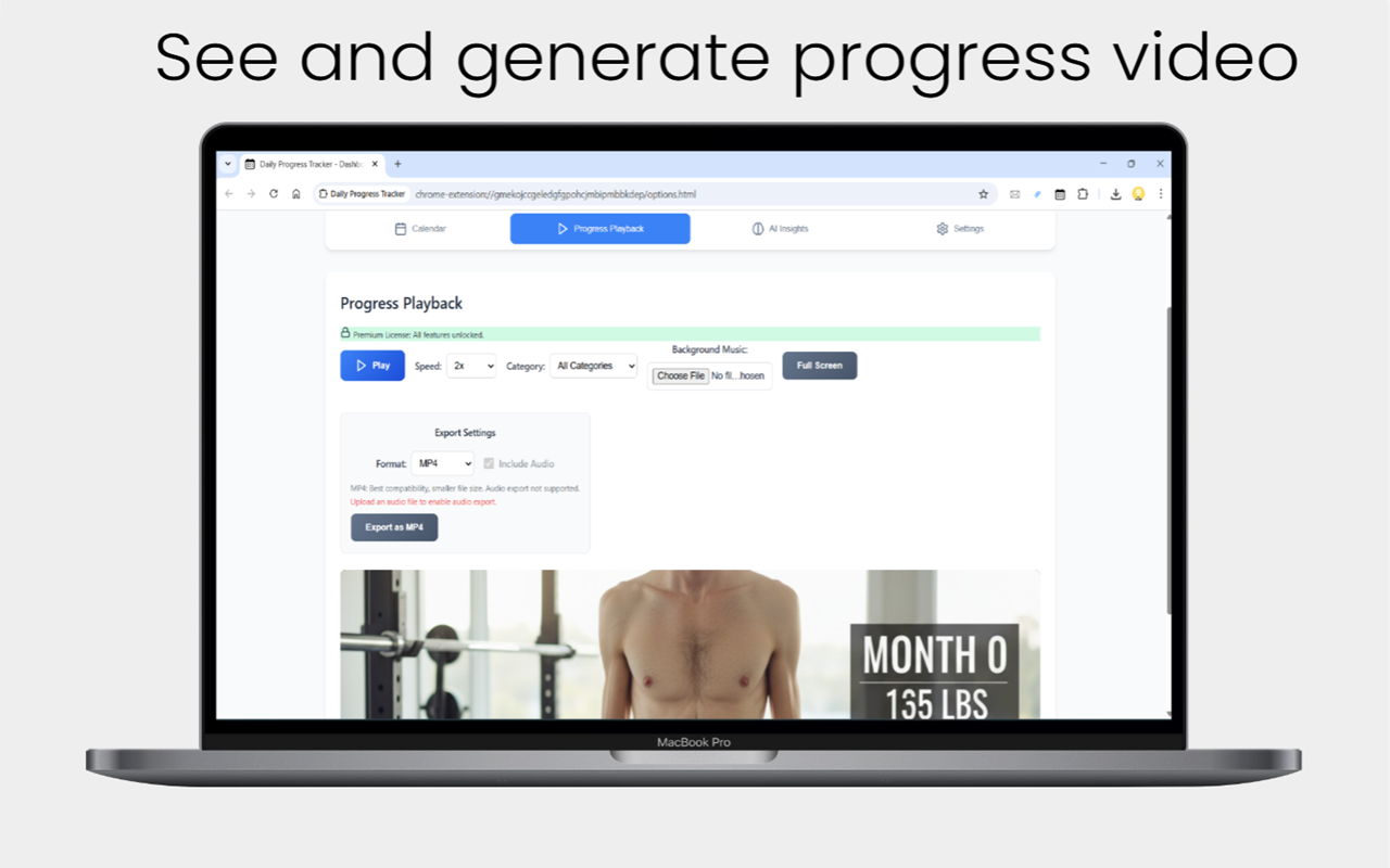 Tracker di progresso quotidiano alimentato AI - Traccia i progressi quotidiani con le intuizioni di intelligenza artificiale. media 3