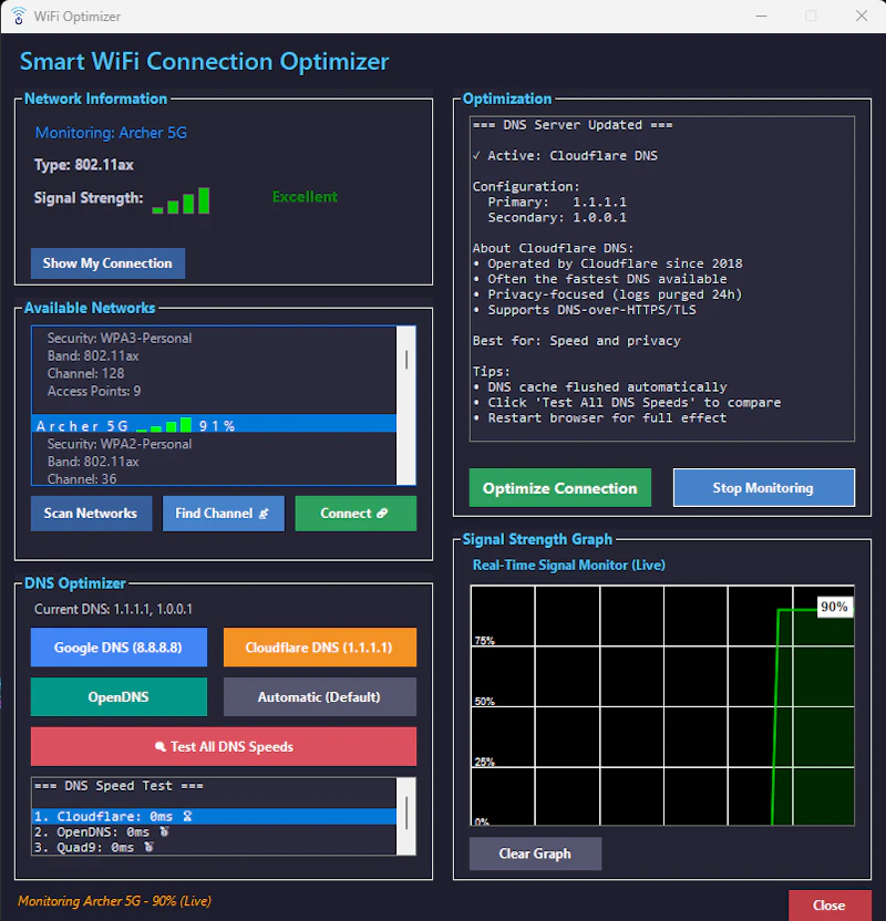 Smart WiFi Optimizer — Digital8Dreamz screenshot 1