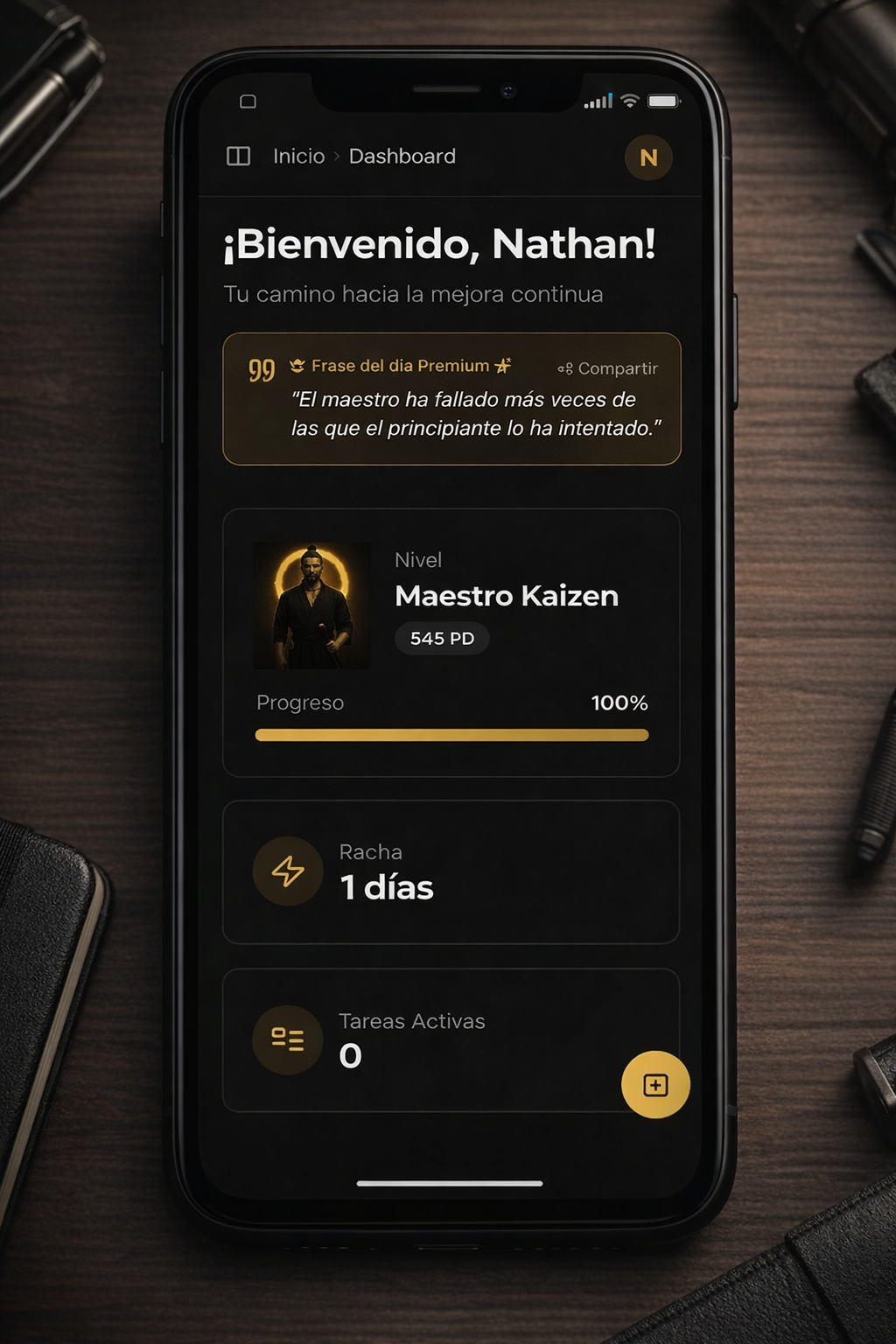 Kaizen - Screenshot 2 showing product features and functionality