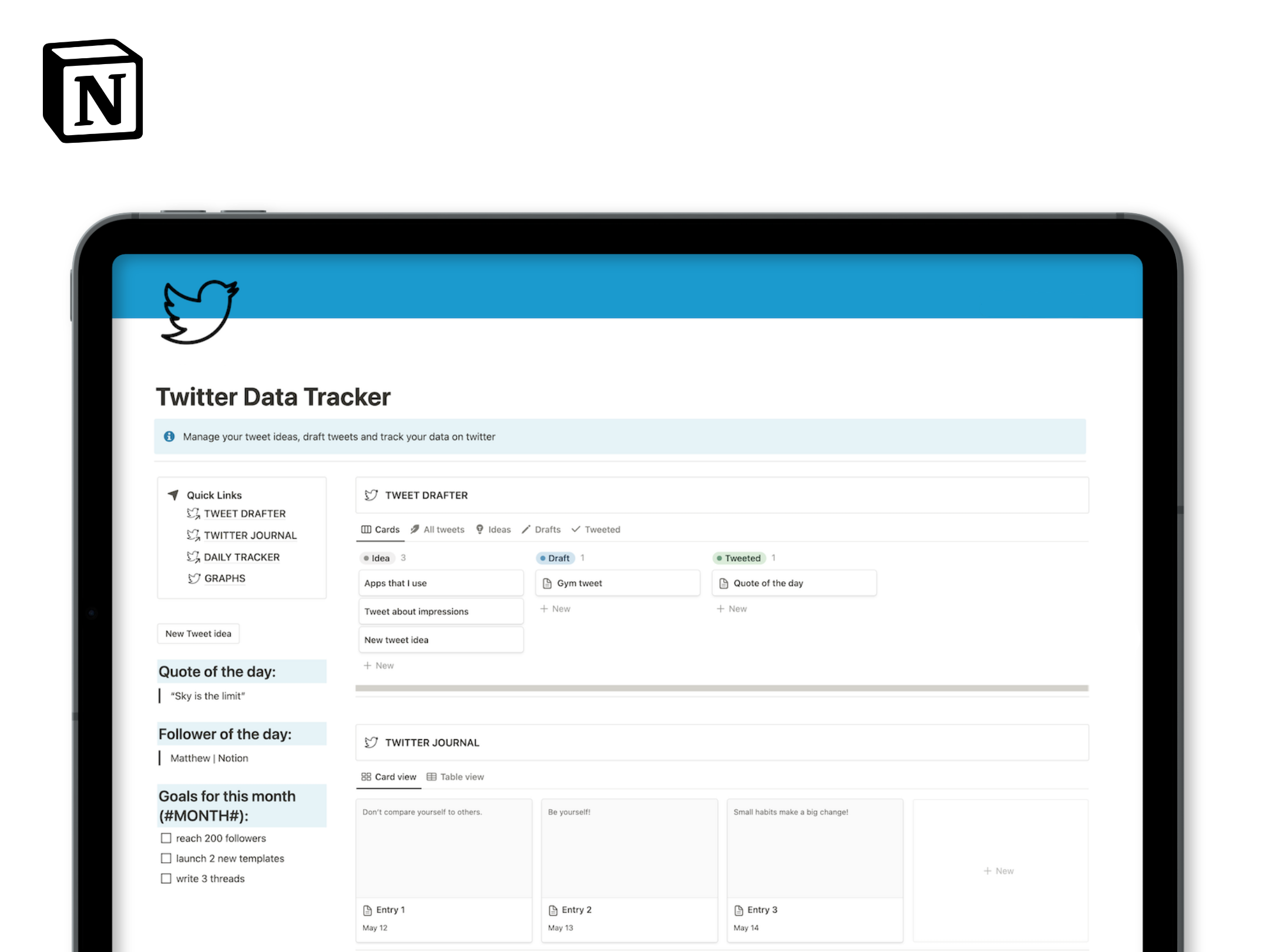 وسائط Twitter Twitter Tracker - حافظ على بيانات Twitter الخاصة بك في مكان واحد 1