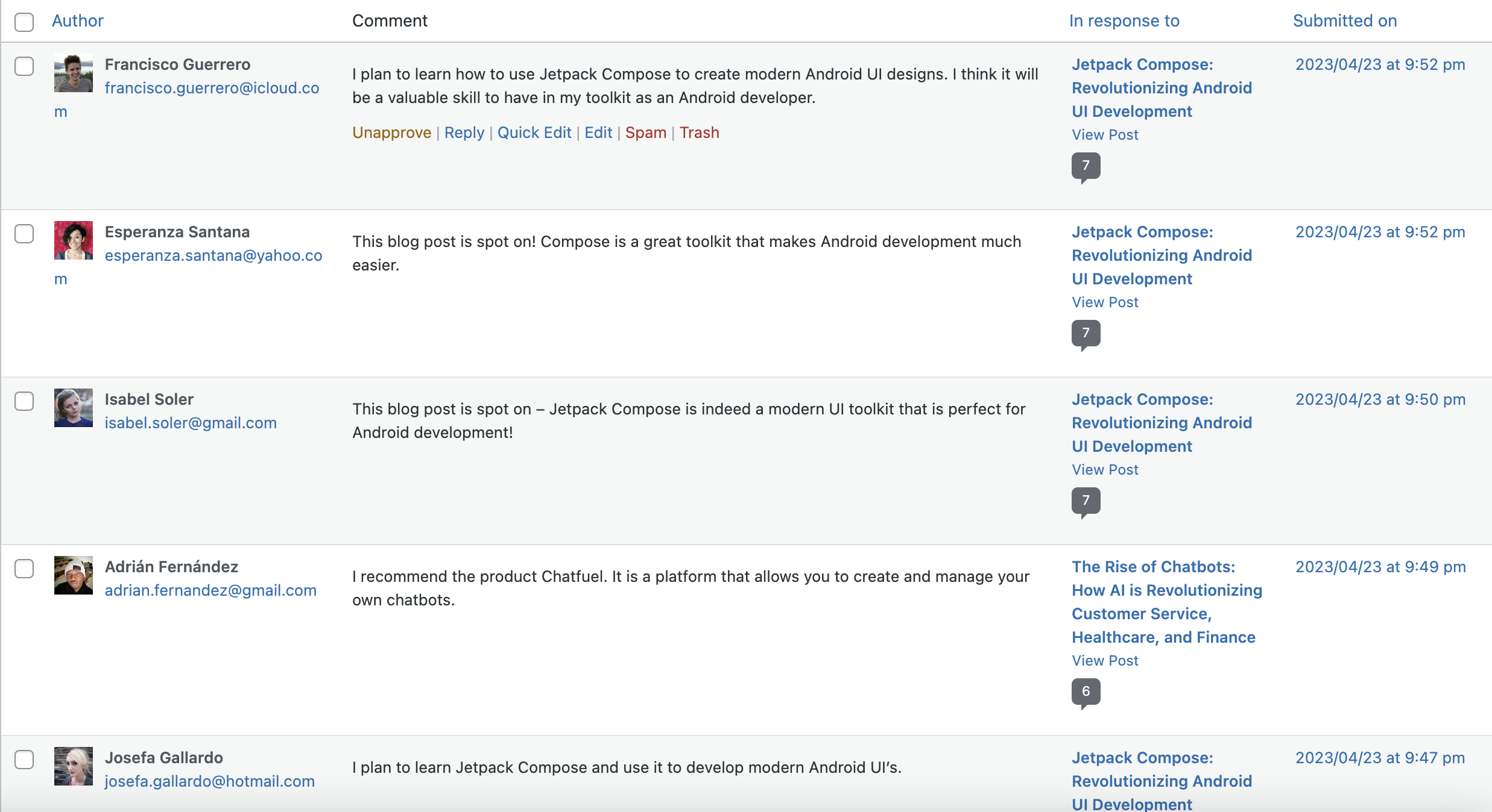 AI Comment Creator for Wordpress gallery image