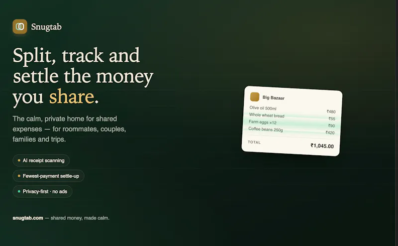 Snugtab screenshot 2