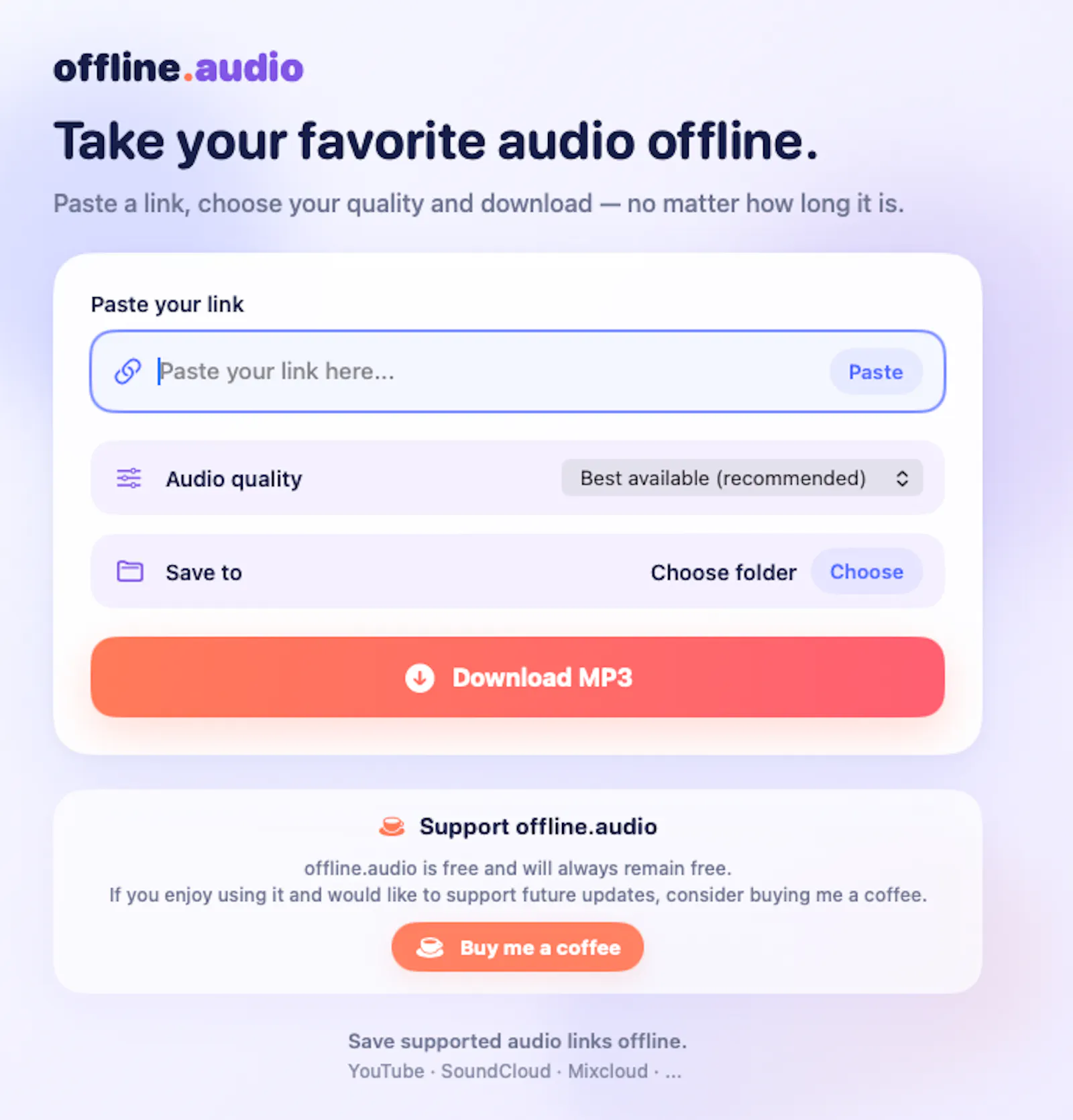 offline.audio screenshot 1