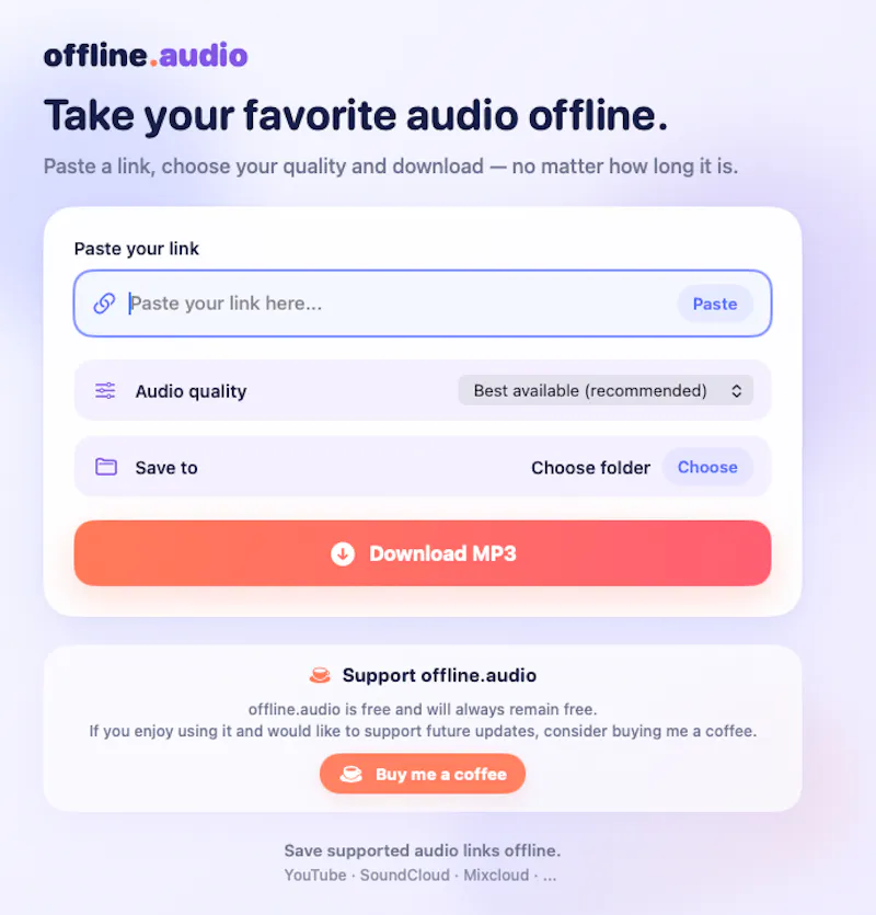 offline.audio screenshot 1