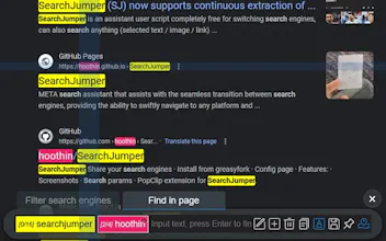 SearchJumper extension gallery image