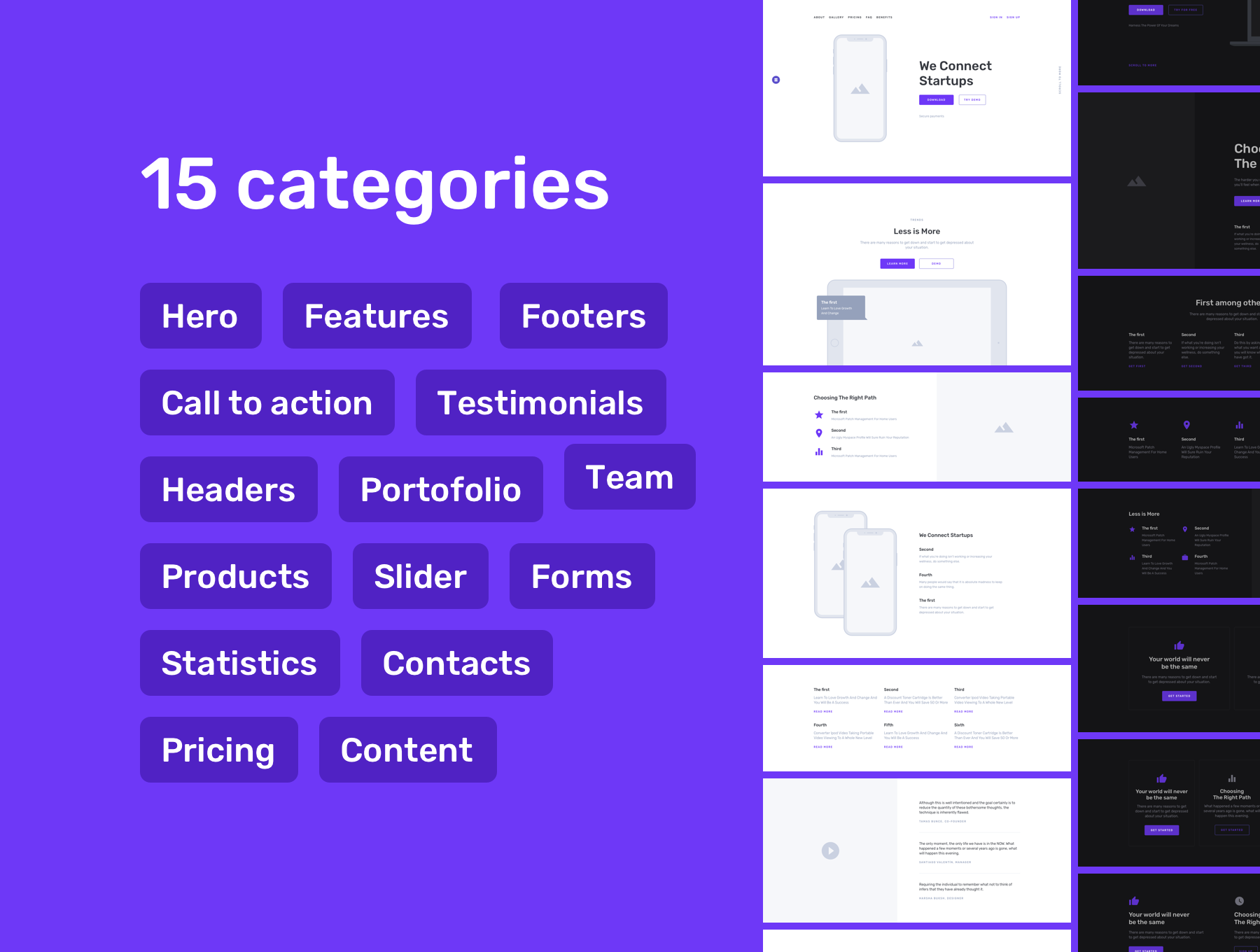 Containers Web Wireframe Kit gallery image