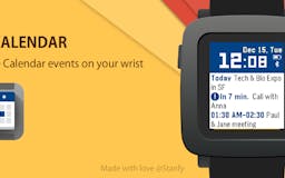 Pebble MyCalendar app update for Round, Time & Time Steel media 2