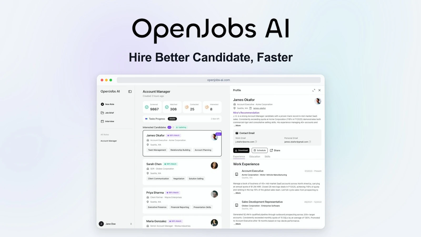 OpenJobs AI screenshot 1 (video preview)
