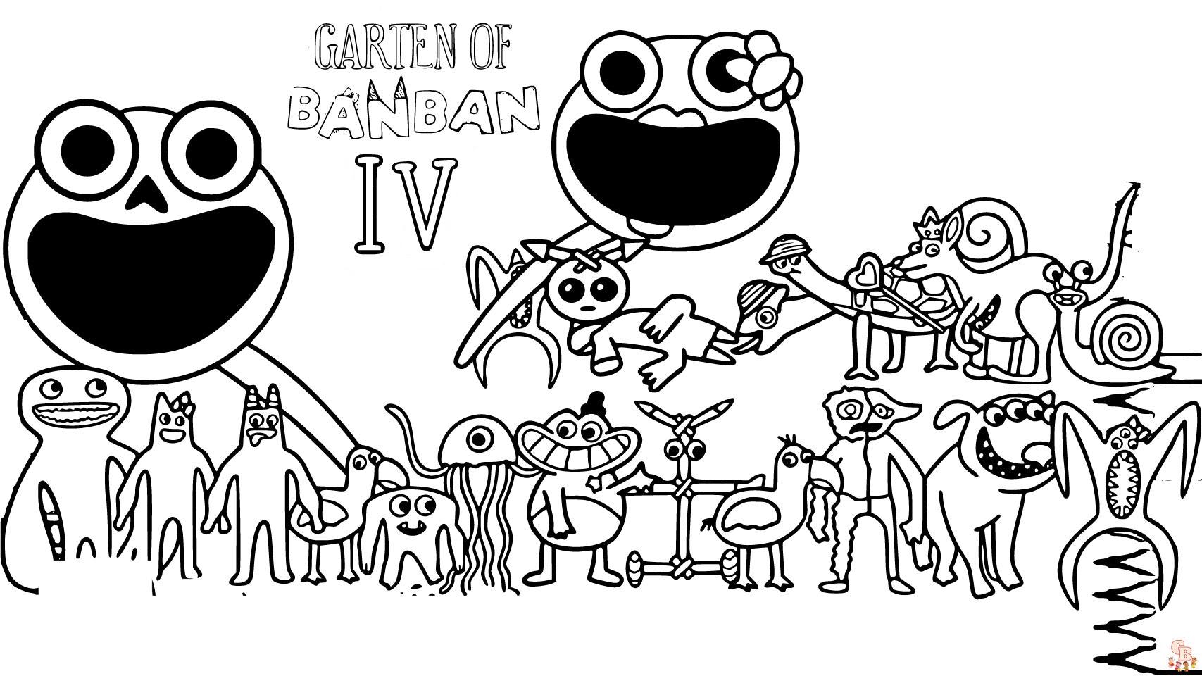 Garten of Banban Coloring Pages - Free Printable Coloring Pages for Kids