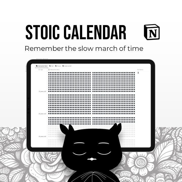 Calendário estóico de noção