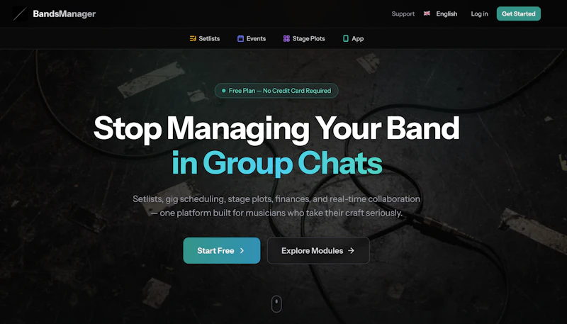 BandsManager screenshot 1