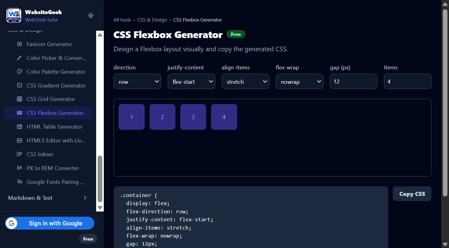 WebsiteGeek WebTools Suite gallery image