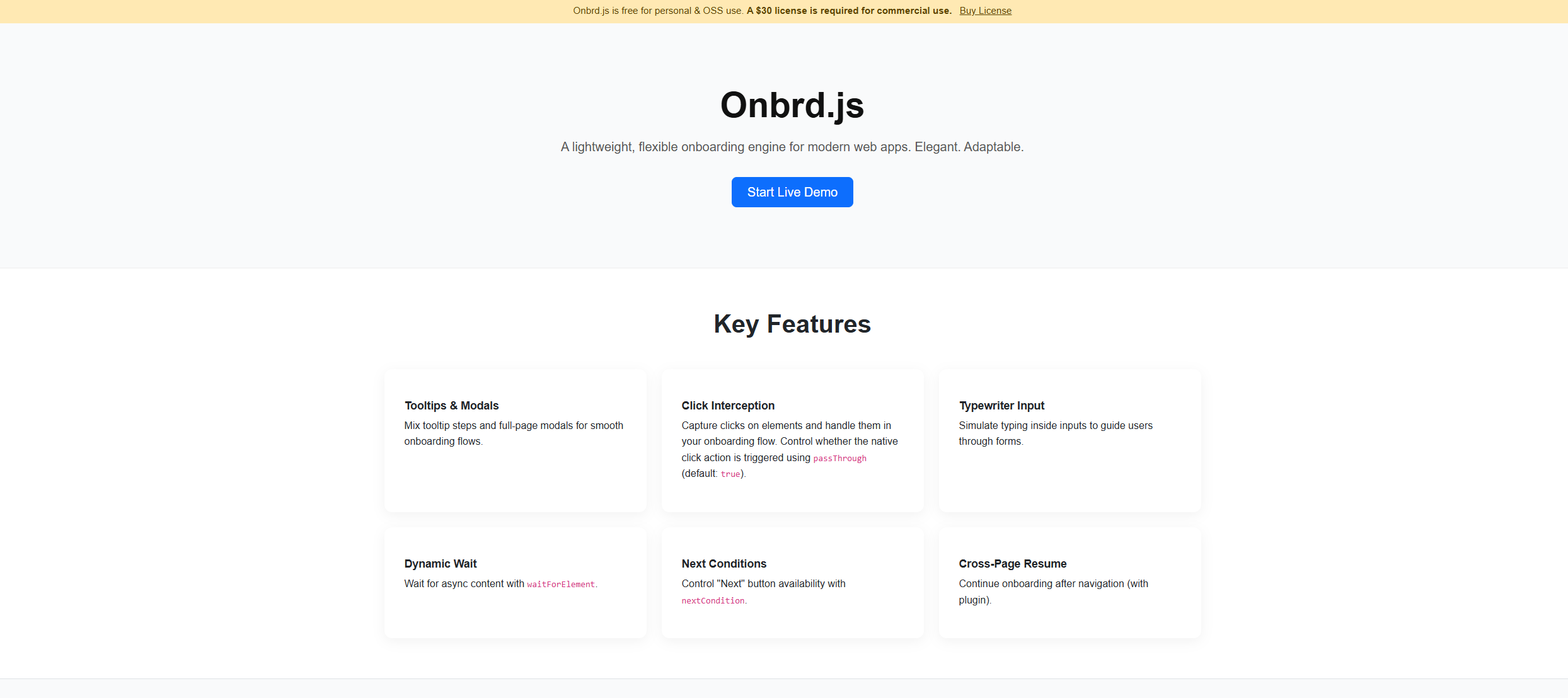 Mídia 3 de OnBrd.js - Um lindo motor de integração