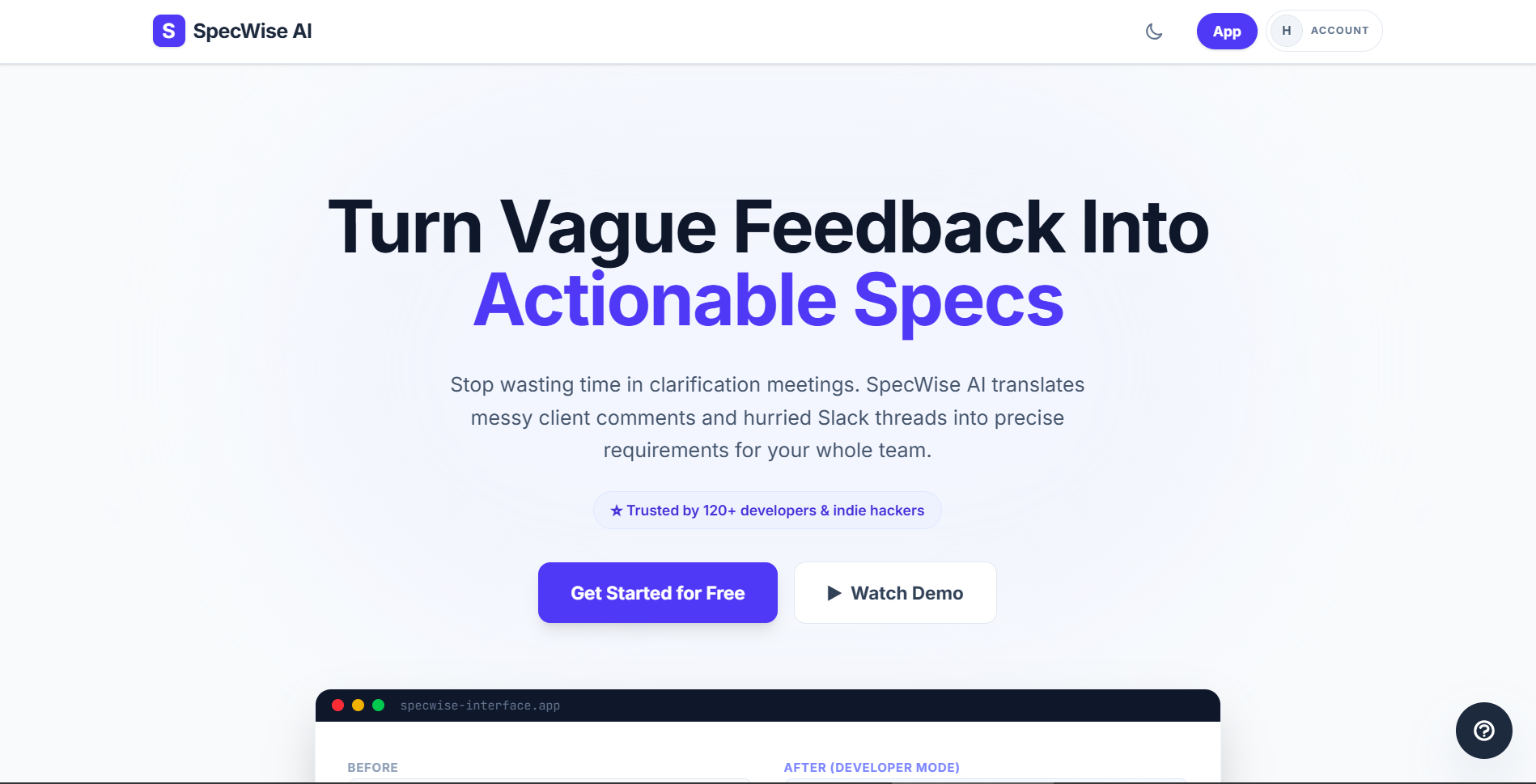 SpecWise AI gallery image