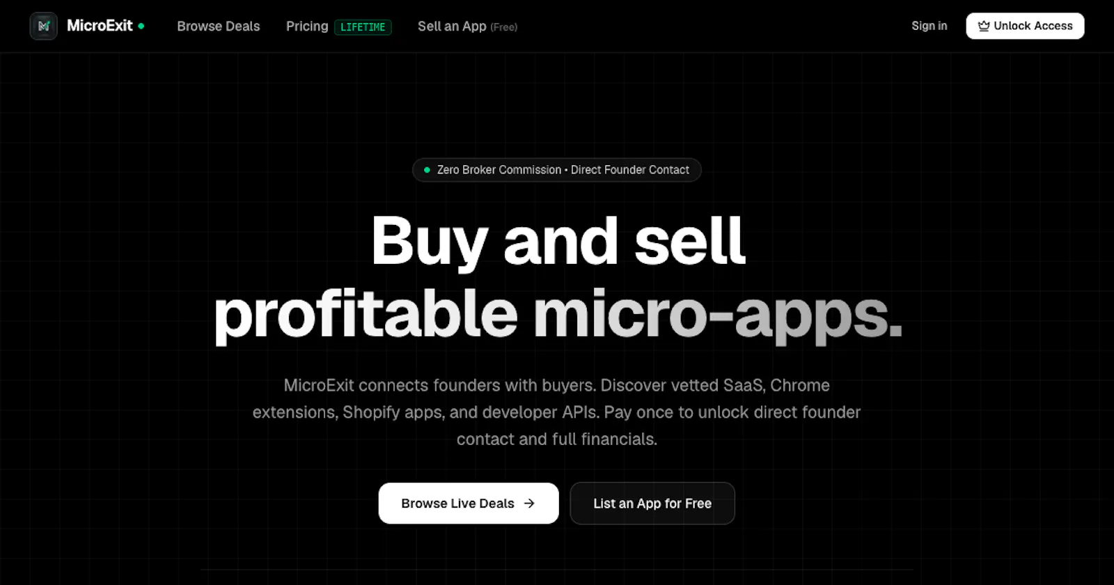 MicroExit screenshot 1