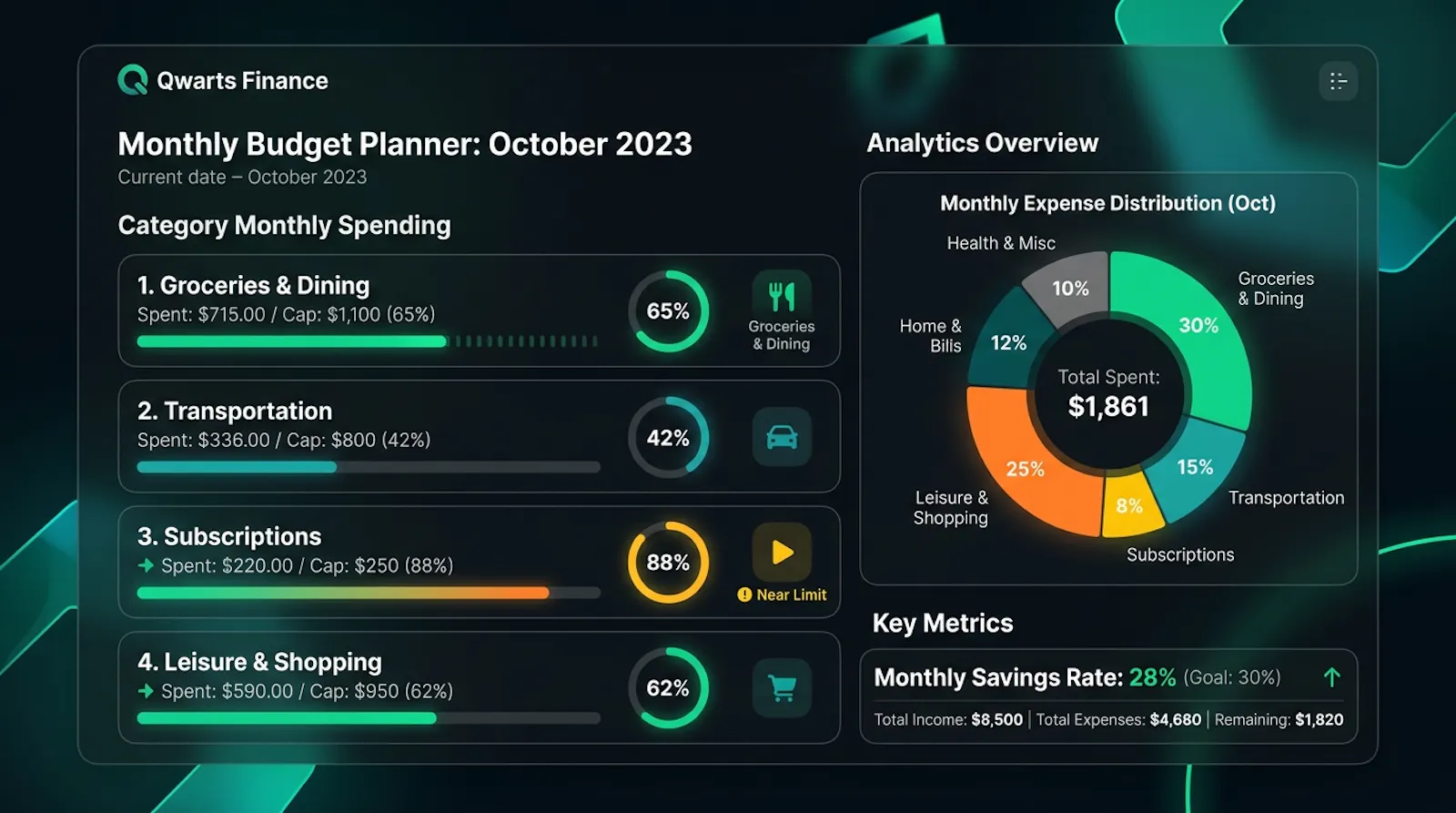 Qwarts Finance screenshot 3