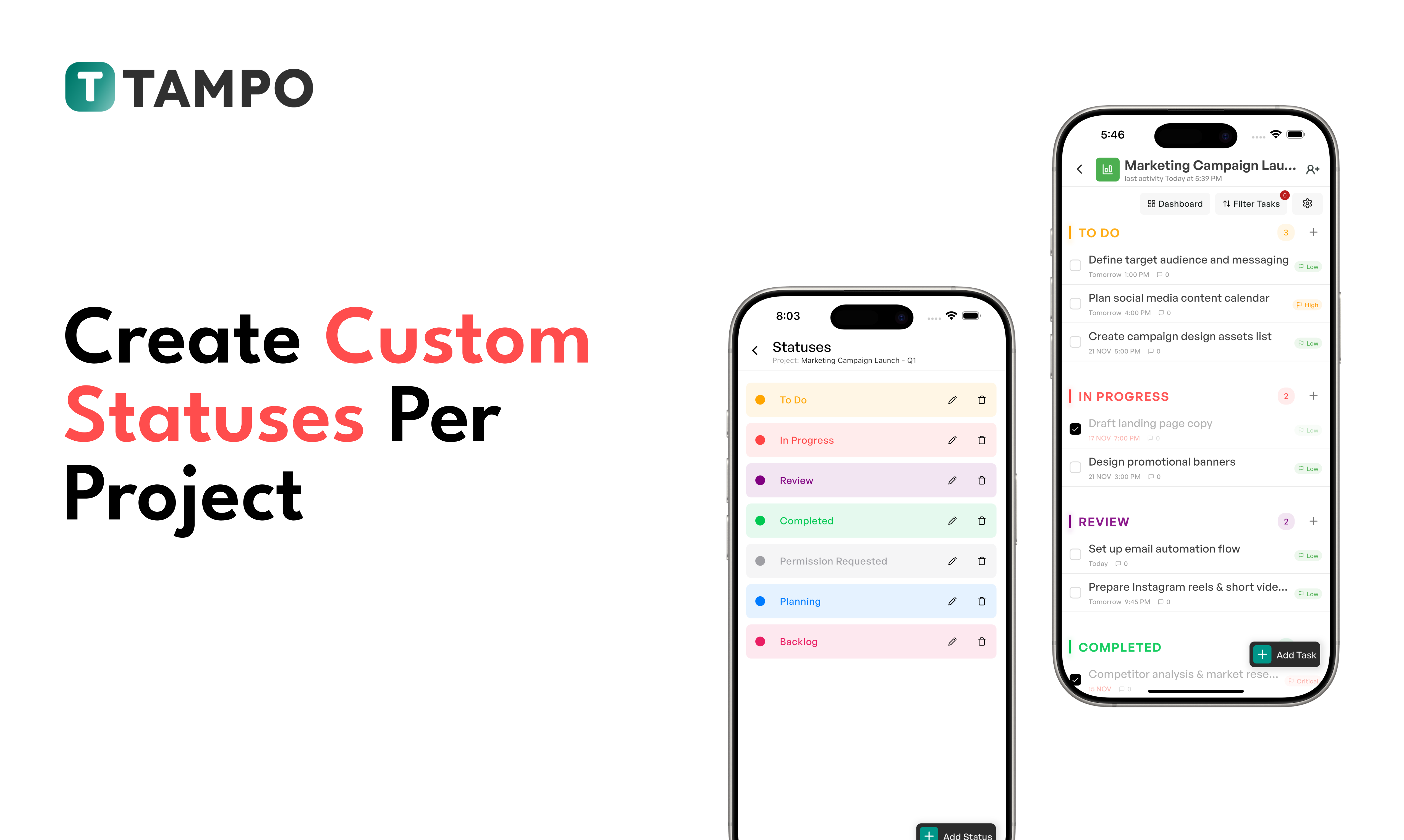 Tampo - Screenshot 2 showing product features and functionality