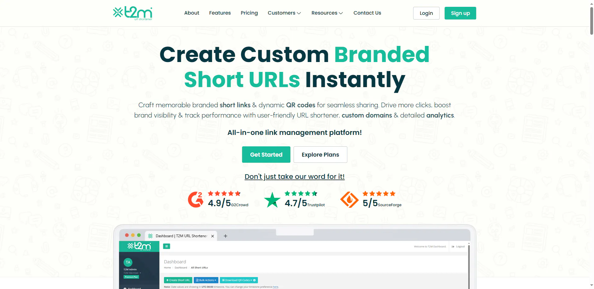 T2M - URL Shortener gallery image