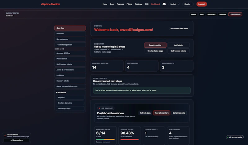 xUptimeMonitor screenshot 3