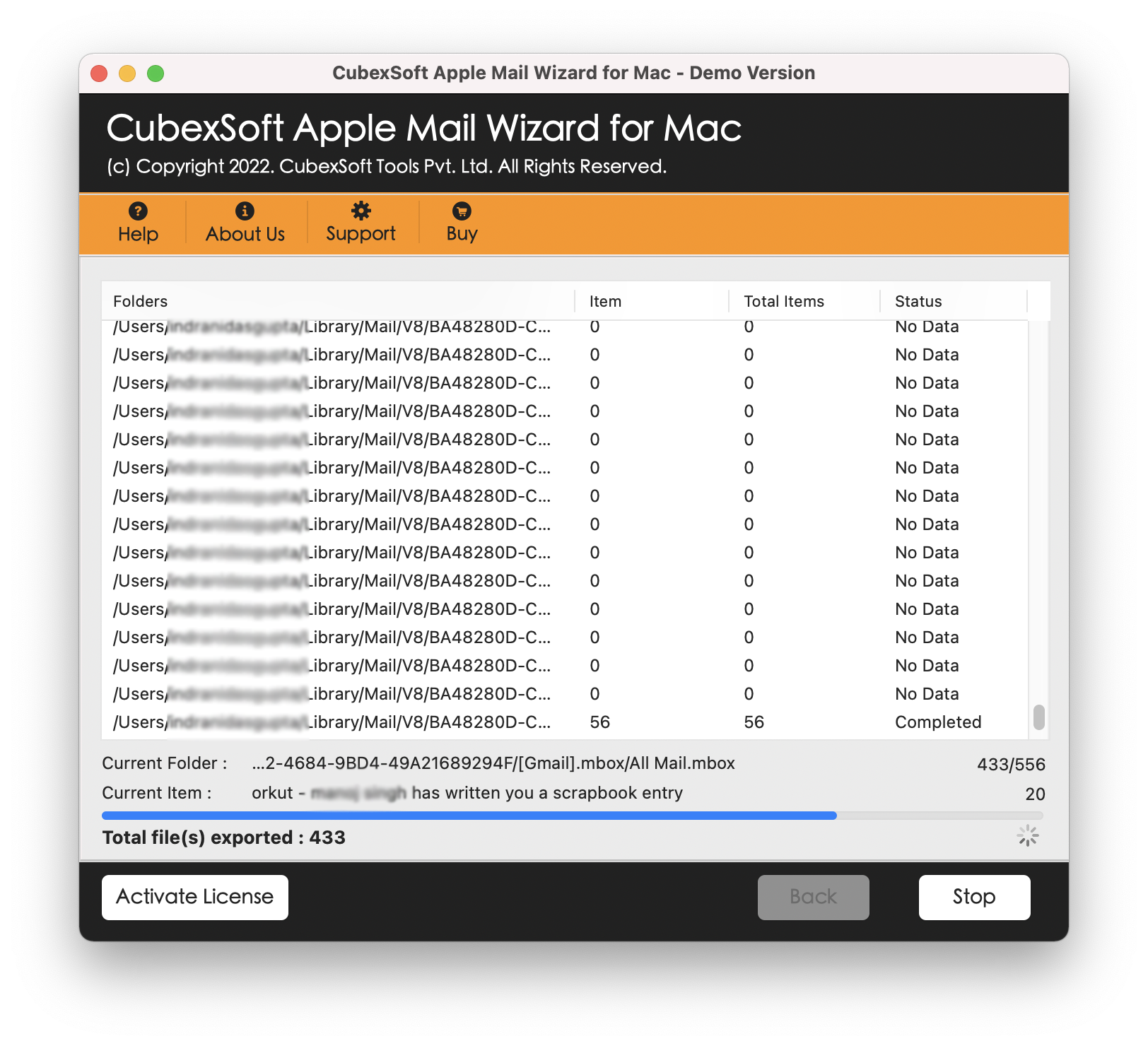 Cubexsoft Apple Mail Converter - Exporteer Mac Apple Mail -gegevensbestanden naar PST, PDF, EML en enz. media 4