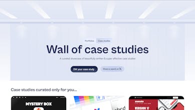 Wall of portfolios gallery image