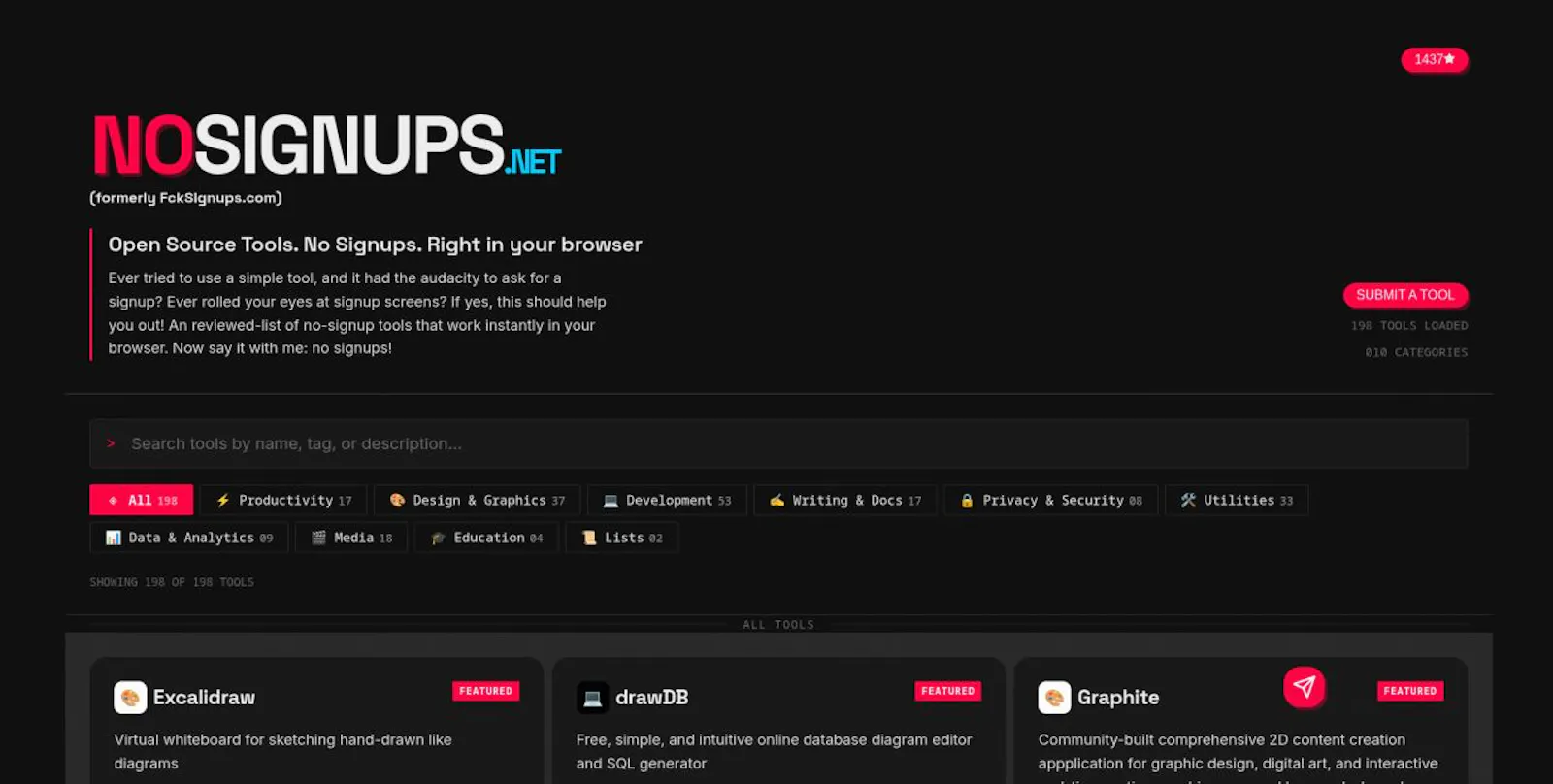 NoSignups screenshot 3