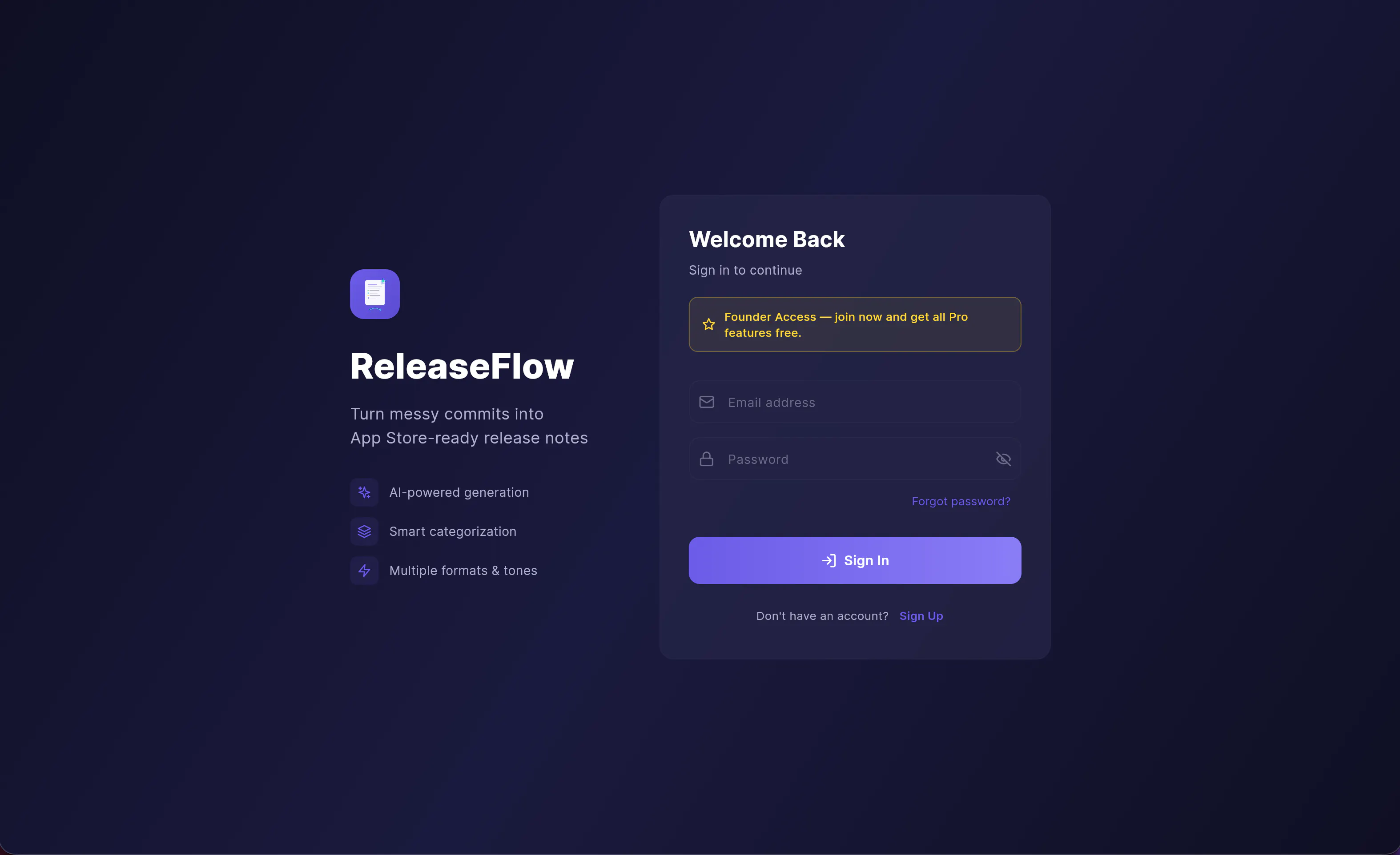 ReleaseFlow product banner