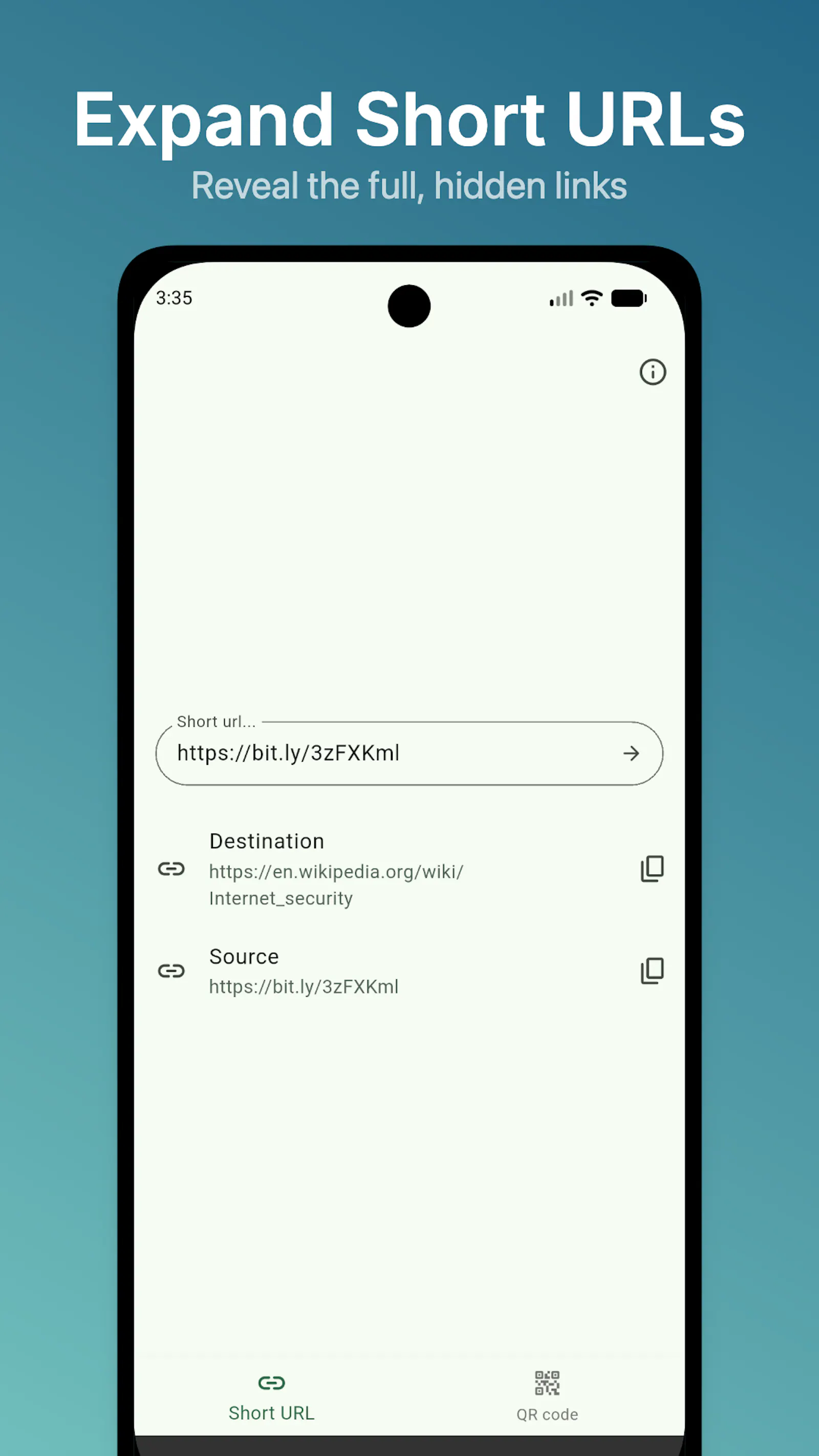 Unshorten screenshot 3