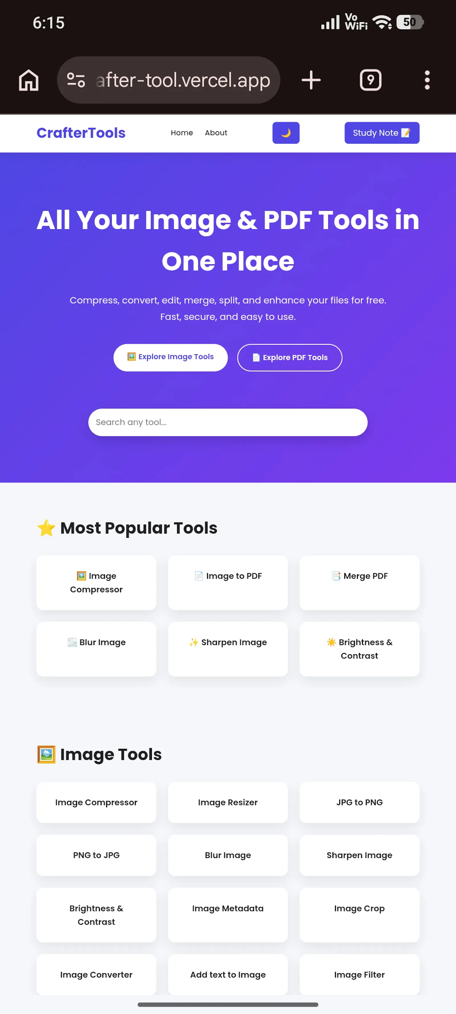 Craftertools-Free Image & PDF Tools screenshot 1