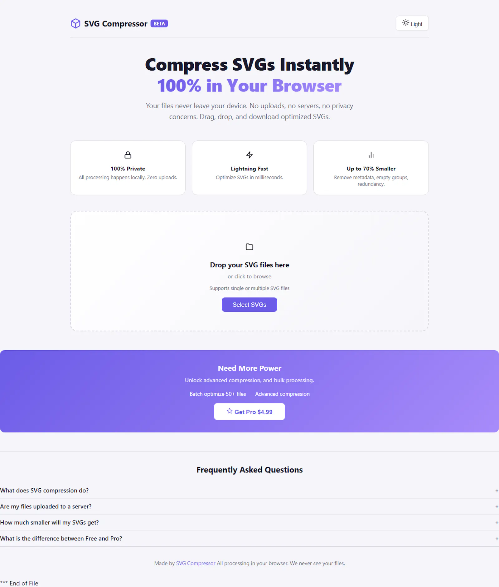 SVG Compressor screenshot 1