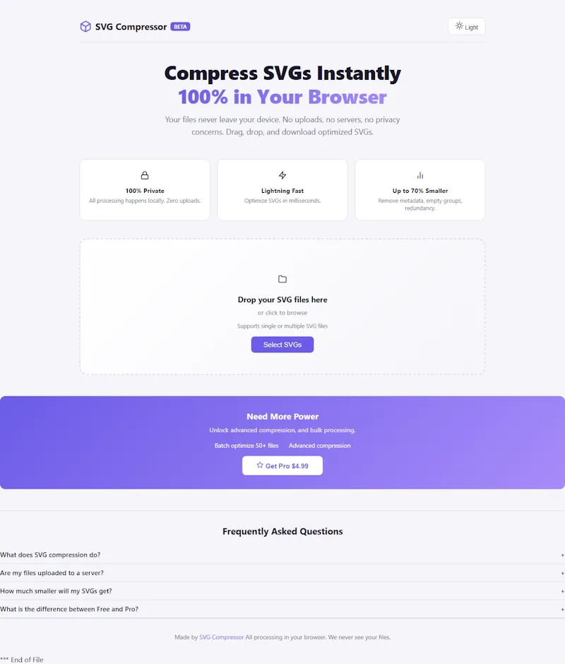SVG Compressor screenshot 1