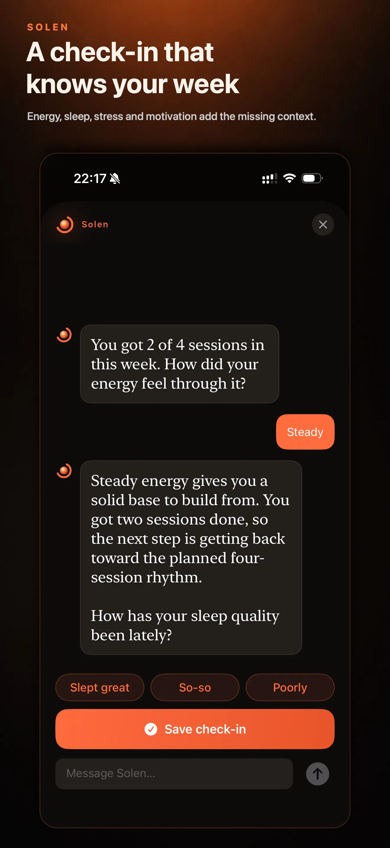 Solen — AI Personal Trainer gallery image