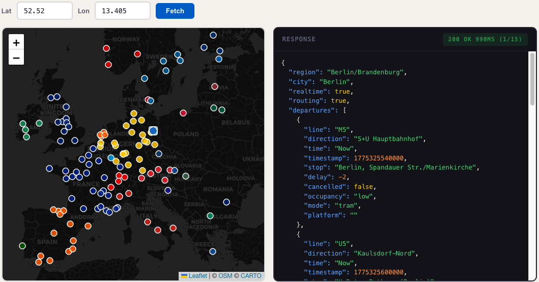 Abfahrt! Transit API gallery image