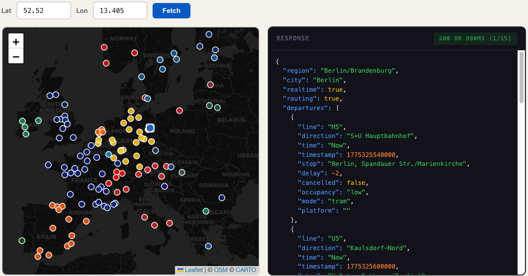 Abfahrt! Transit API screenshot 3