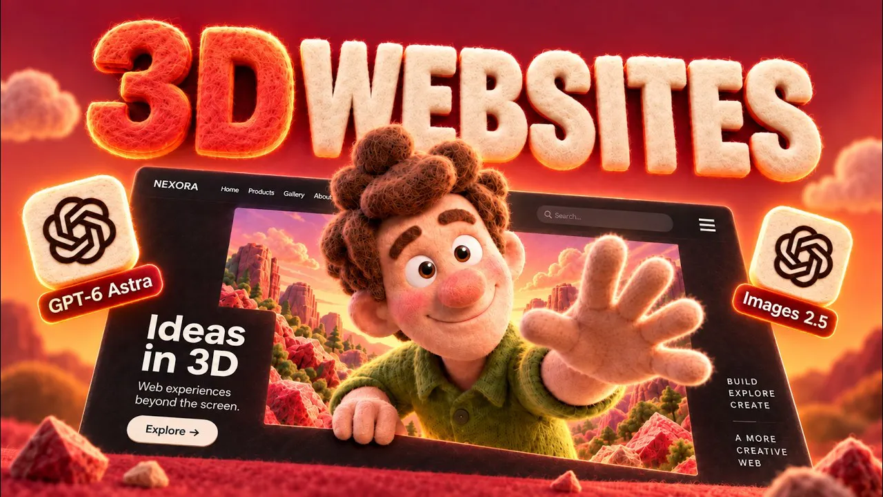 GPT-6 Astra + Images 2.5 = 3D Website gallery image
