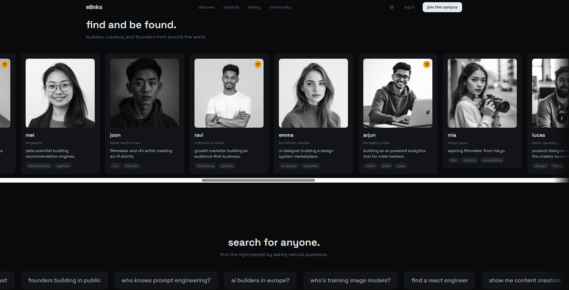 m0nks — the internet campus for creators gallery image