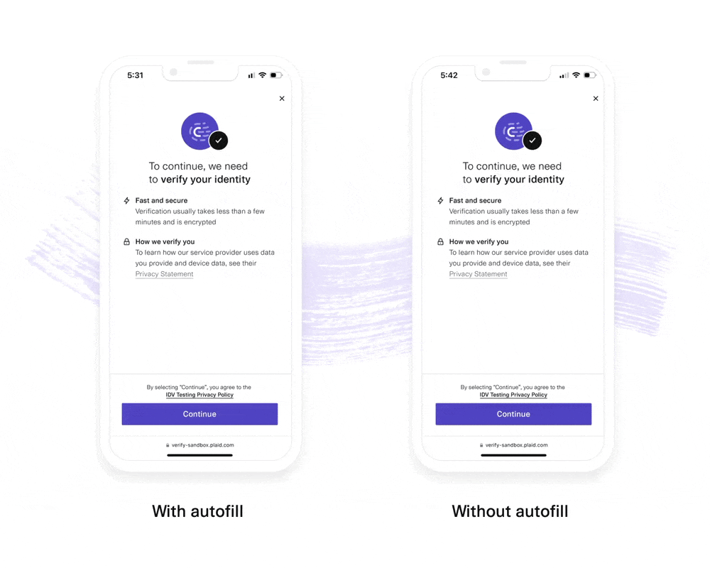 Verifica dell'identità plaid media 3