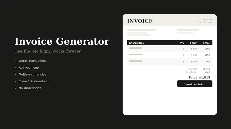 Freelancer PDF Kit screenshot 1