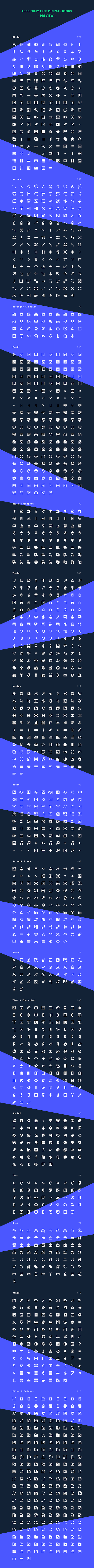 1800 Free Minimal Icons for Designers & Developers gallery image