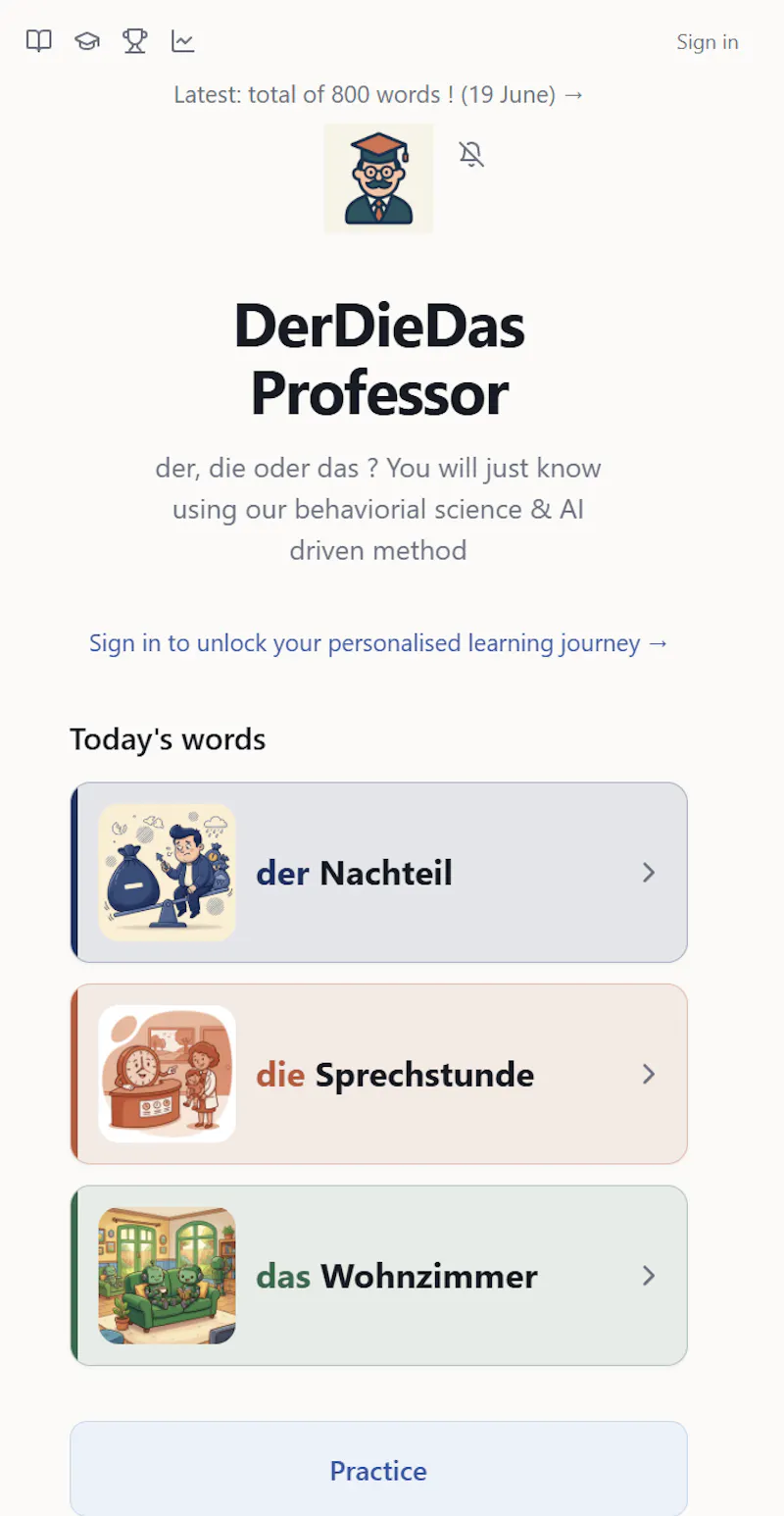 DerDieDas Professor screenshot 3