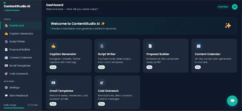 ContentStudio AI screenshot 1