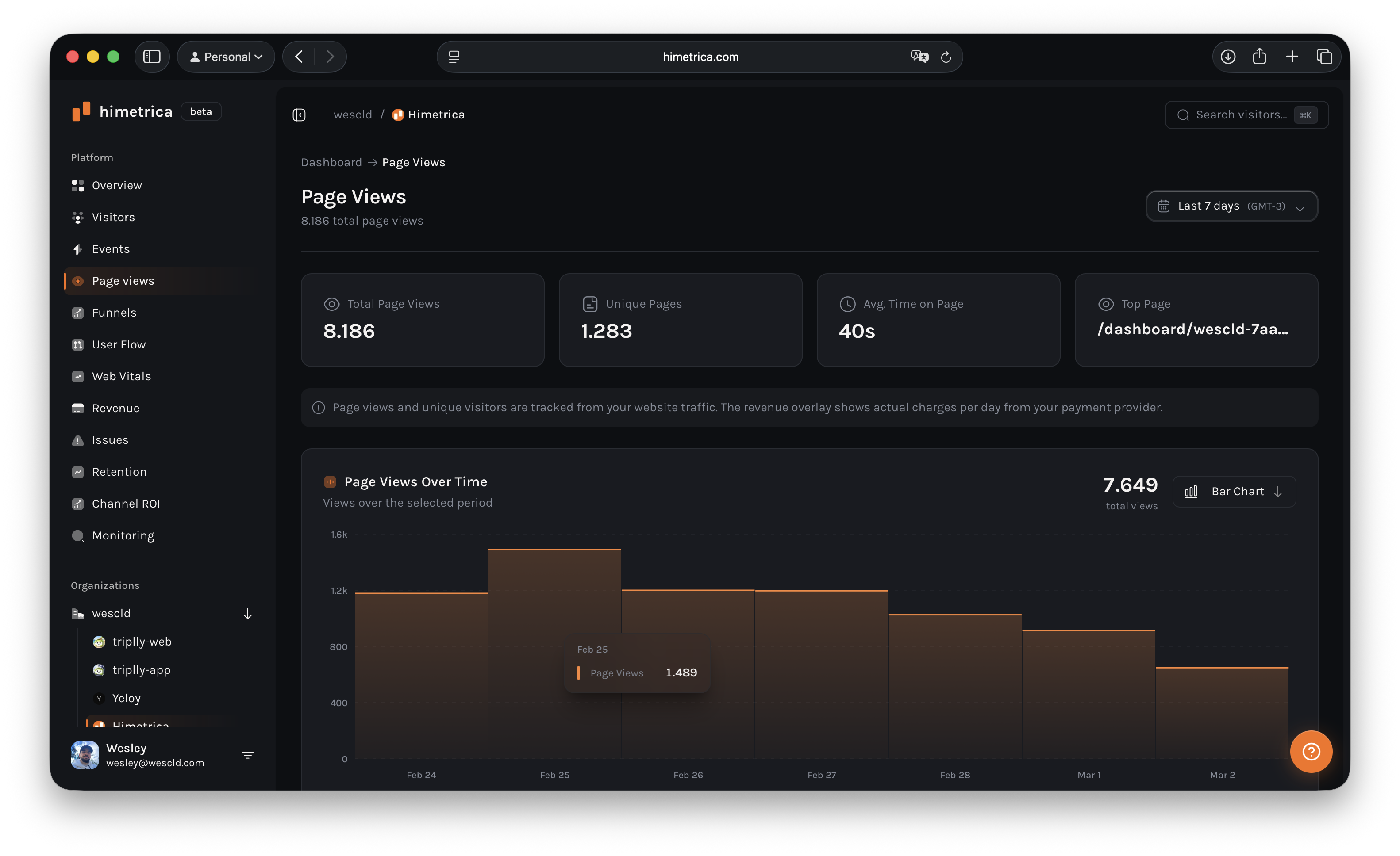 Himetrica  - Screenshot 2 showing product features and functionality