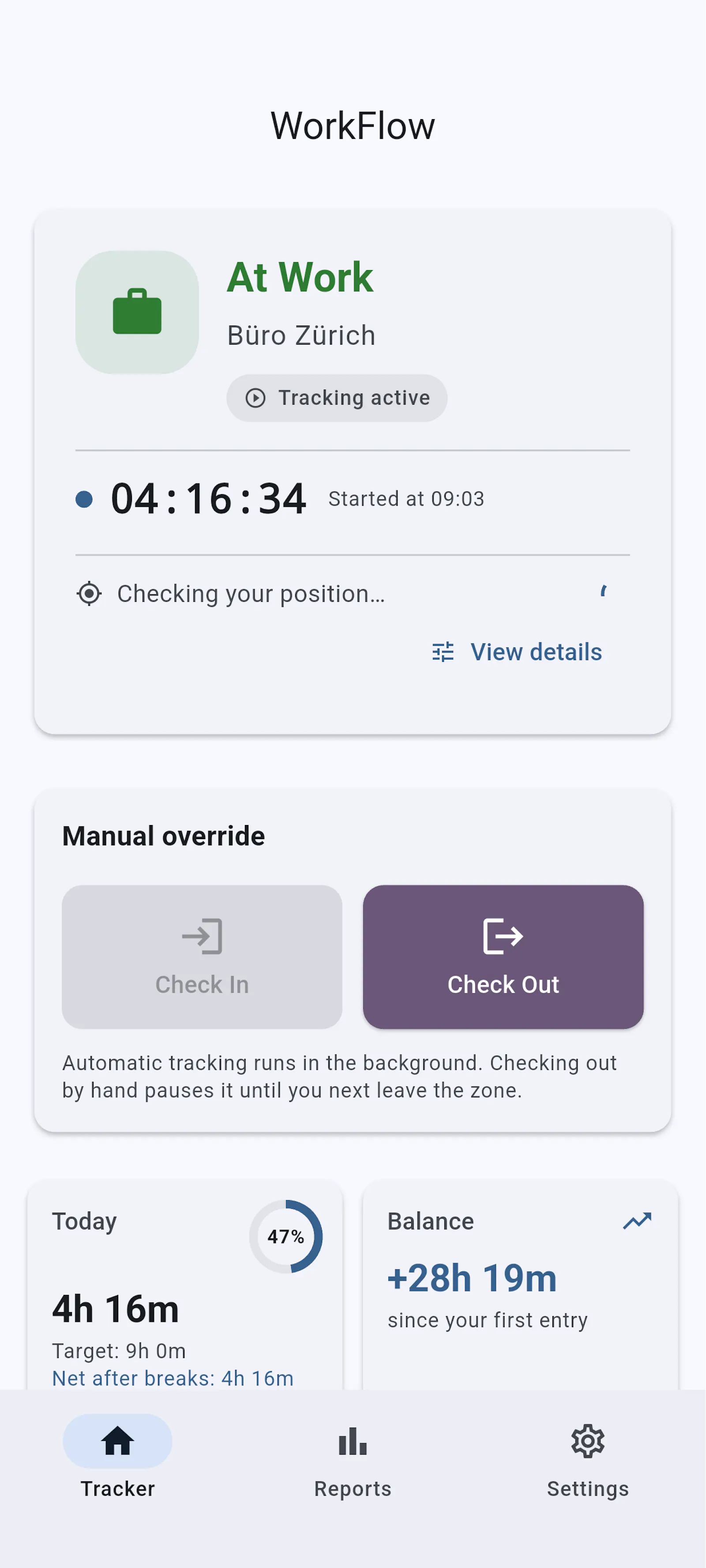 WorkFlow Time Tracker screenshot 1