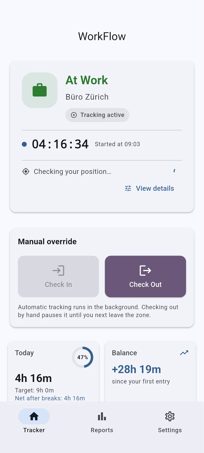 WorkFlow Time Tracker screenshot 1