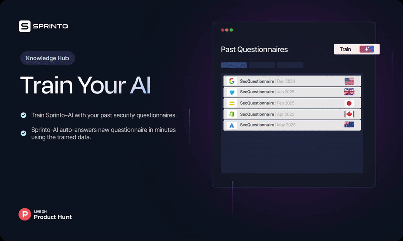 Cuestionario de seguridad de Sprint AI - Ai que responde cuestionarios de seguridad y RFP como lo haría media 2