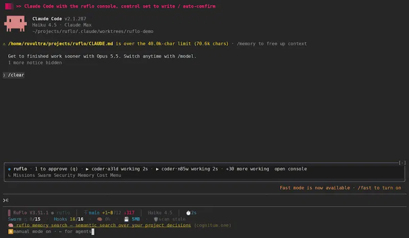 Ruflo Console screenshot 4
