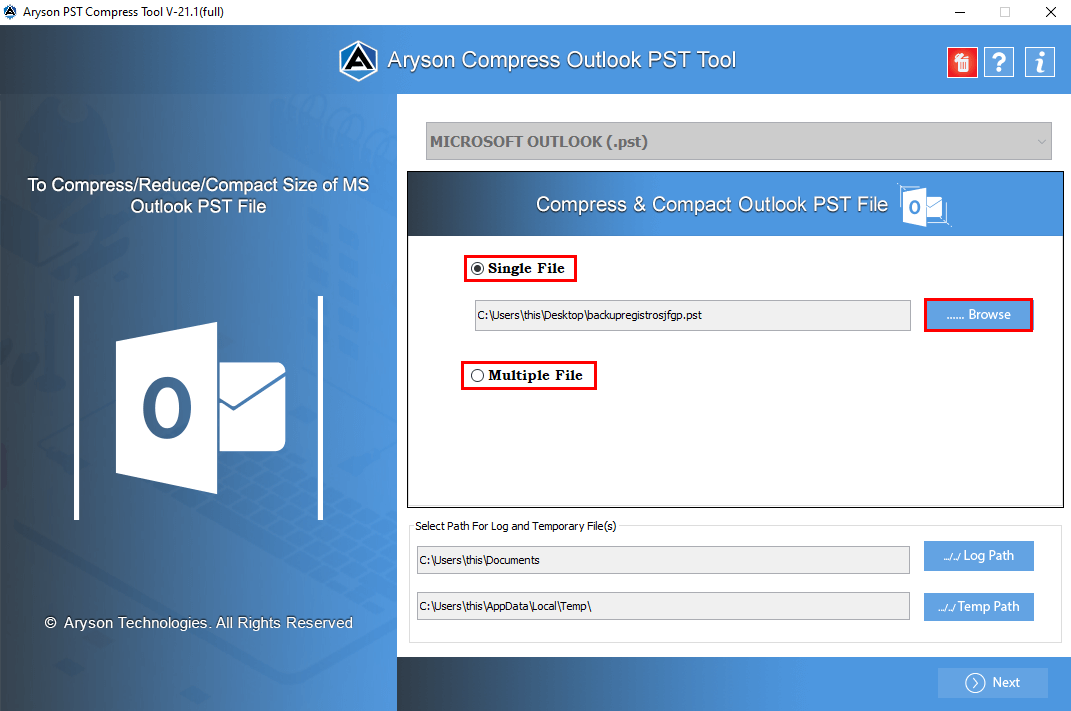 Aryson PST Compress Tool gallery image