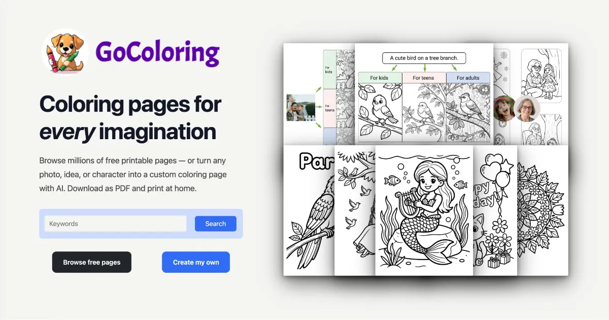 GoColoring gallery image